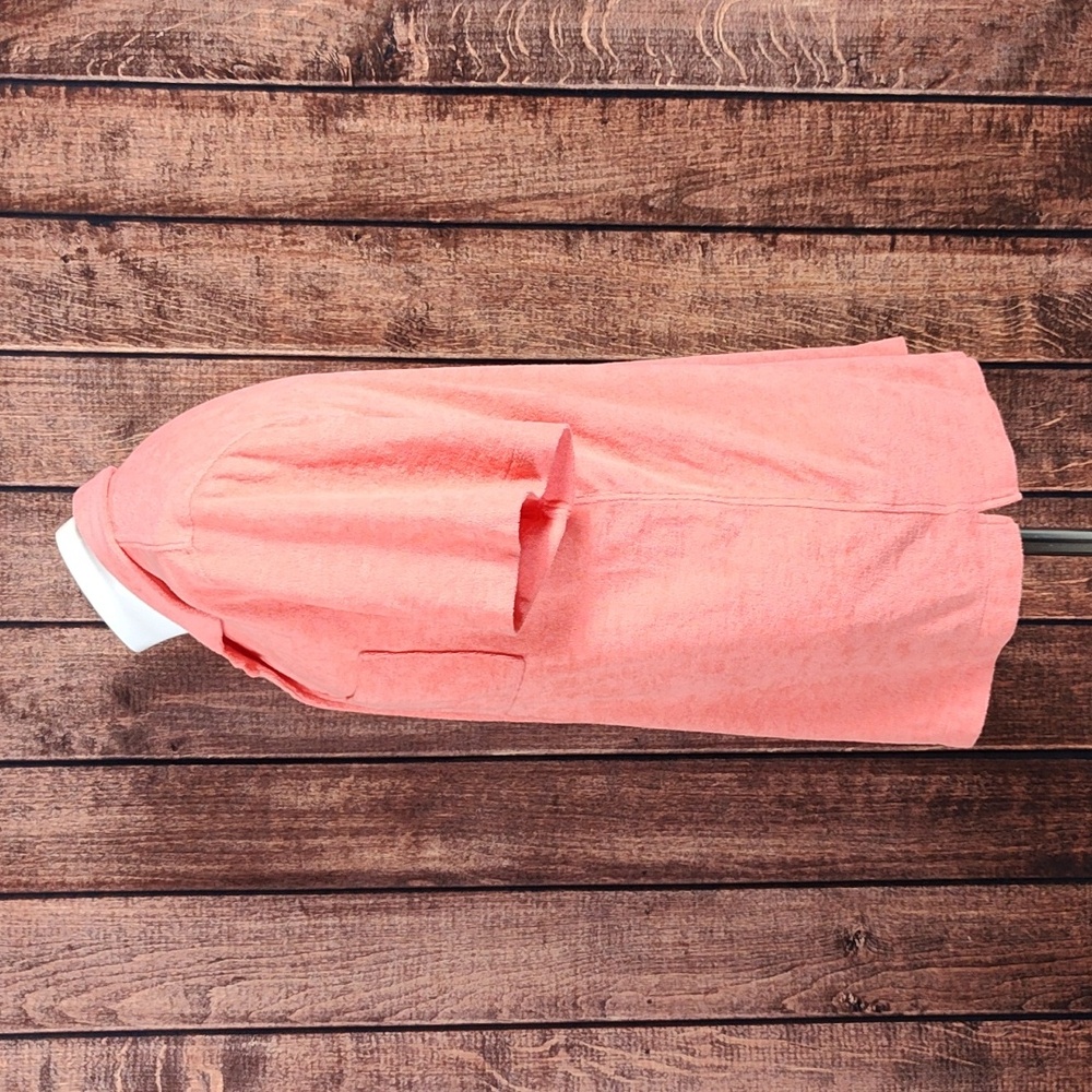 Limited Edition Coral Pink Mens Soft Terry Cloth Beach Shirt Like New - Picture 3 of 9